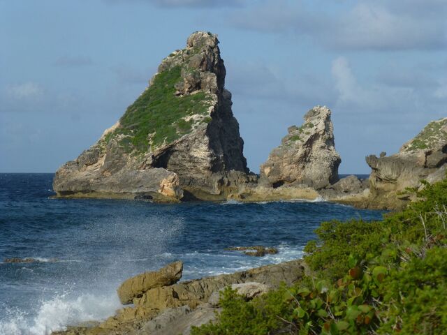 Felsspitzen des Kap Pointe des Chateaux