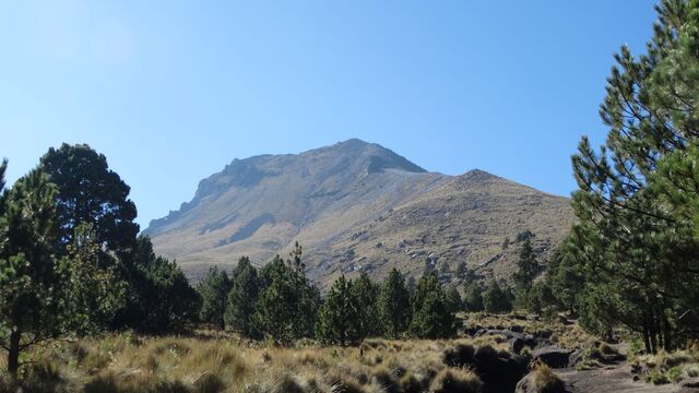 Den Vulkan Malinche im Blick
