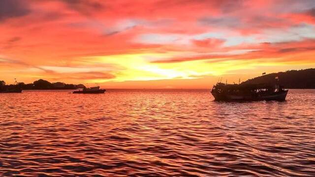 Sonnenuntergang in Kota Kinabalu
