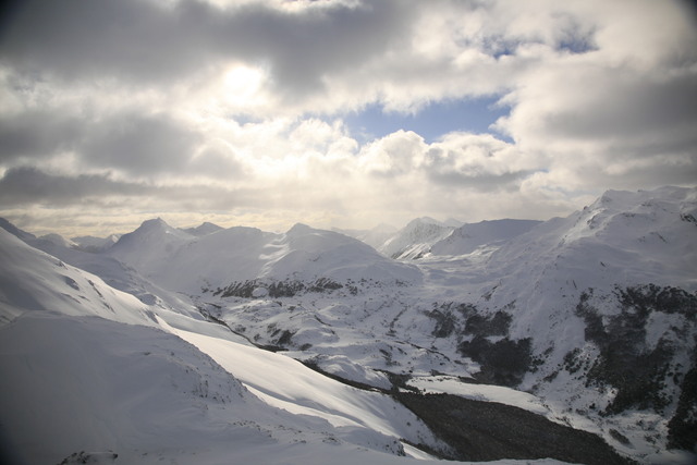 Verschneite Landschaft bei Ushuaia