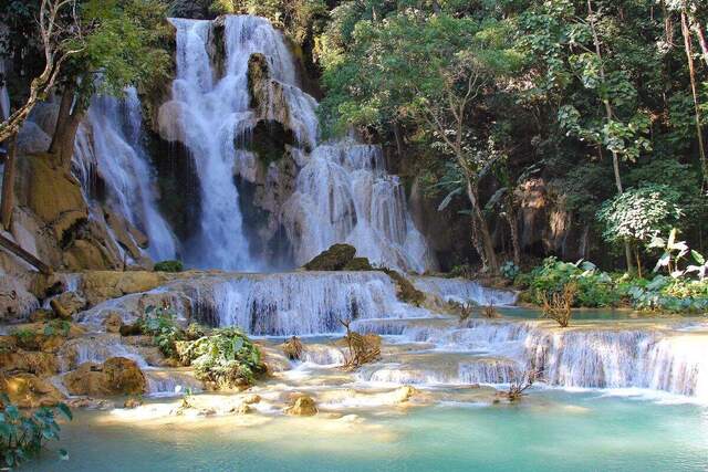 Kuang-Si-Wasserfall bei Luang Prabang