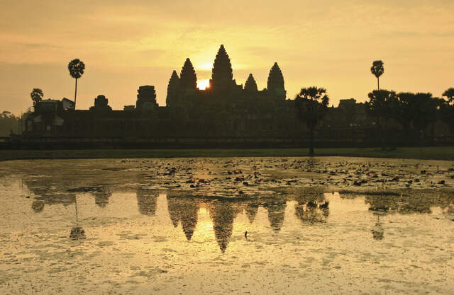 Sonnenaufgang in Angkor Wat
